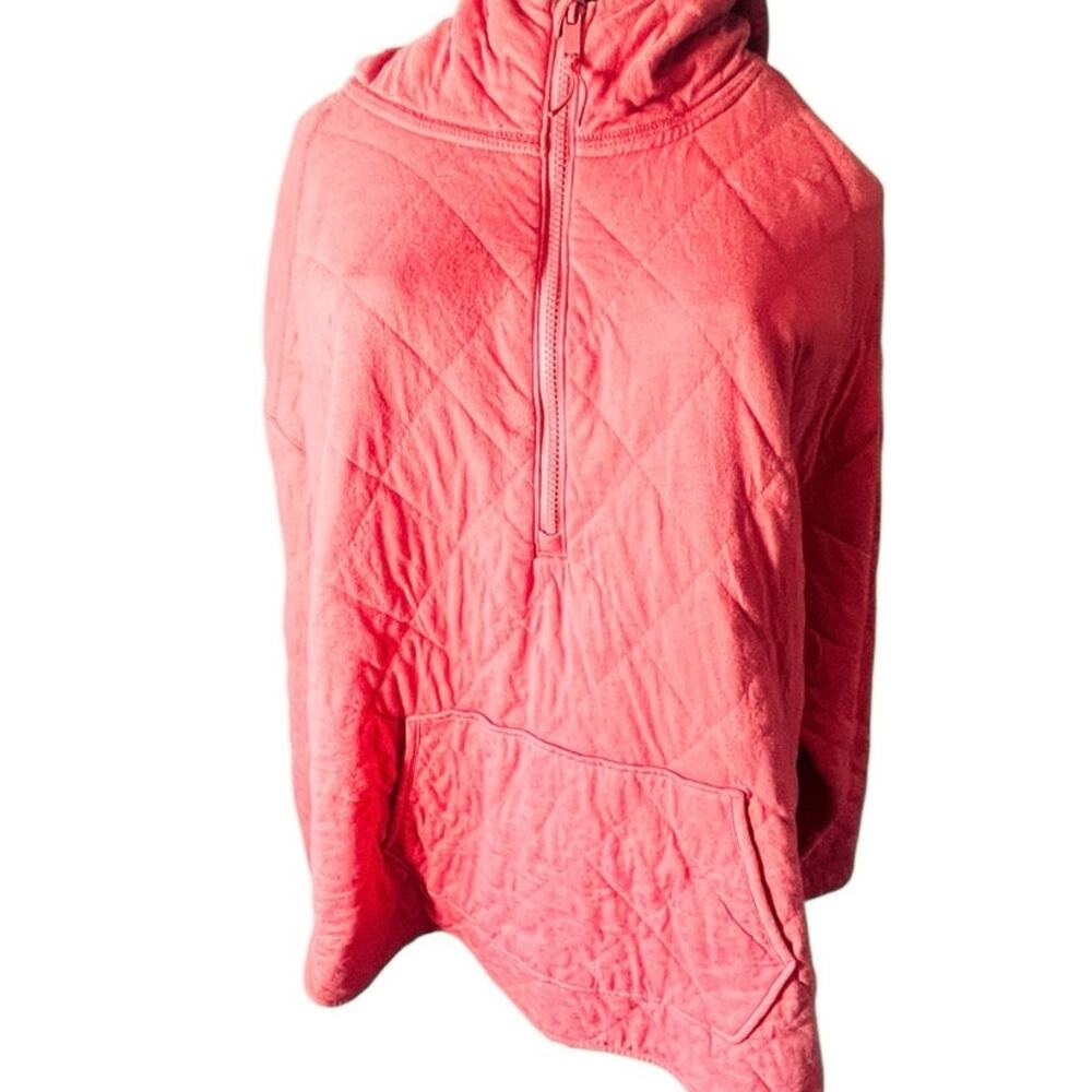 Old Navy Coral Pink Quilted Hoodie Size L - Picture 7 of 9